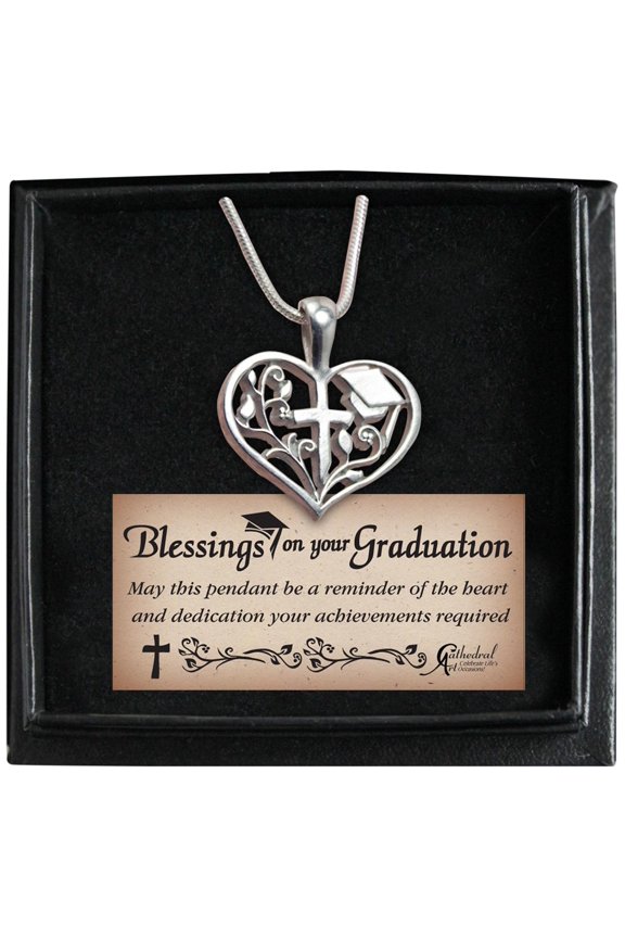 Pendant- Heart In Grad Cap Box (18)