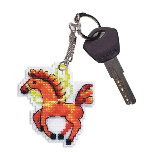 Wizardi Counted Cross-Stitch kit - Pendant - Horse 8122A Alisena