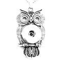 thumbnail image 1 of Pendant Interchangeable DIY Ginger Snaps Owl Filigree fit for 18mm Snap Button, 1 of 1