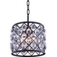 thumbnail image 1 of Pendant Lamp MADISON 4-Light Silver Shade Gray Crystal Mocha Brown Royal EL-3302, 1 of 1