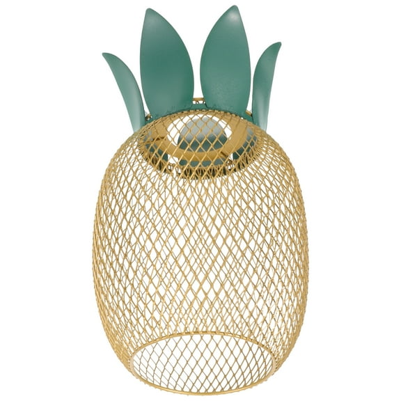 Pendant Light Cover Metal Lamp Shade Pineapple Rectangle Bulb