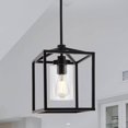 Pendant Light Fixture 1Light, Black Pendant Lighting for Kitchen