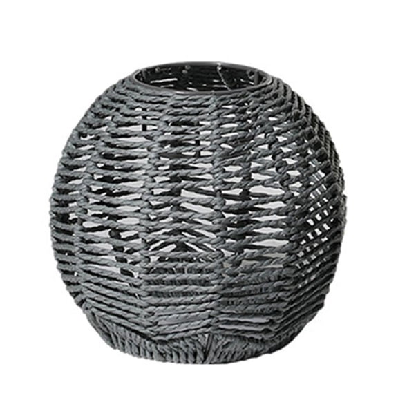 Pendant Light Shade Chandelier Lampshade Rope Weave Bulb Cage Handmade Light Cover For Living Room