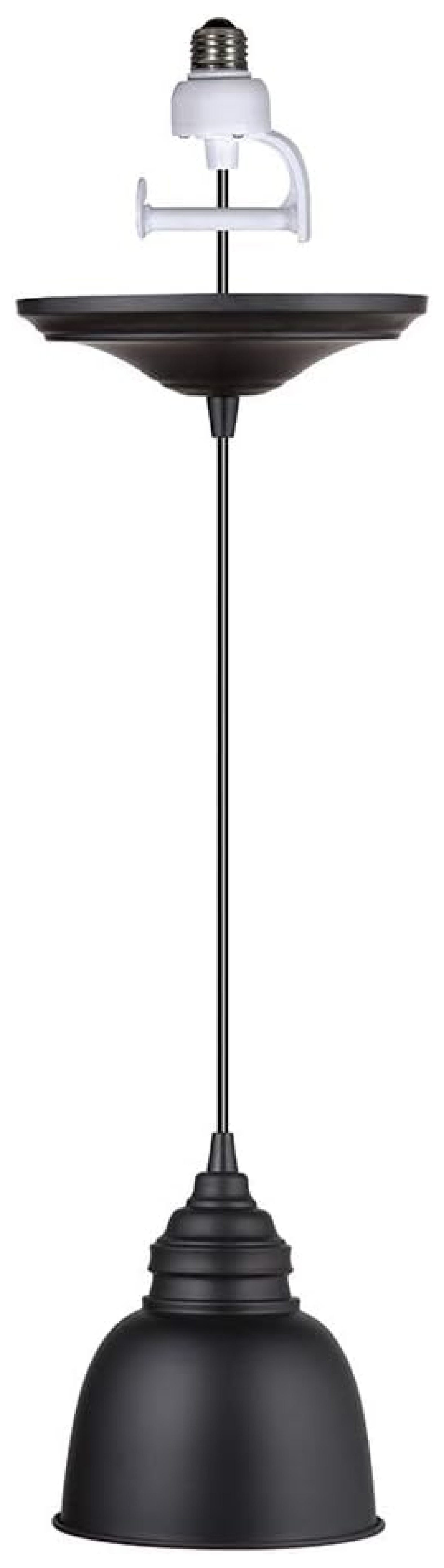  Pendant Light Small Matte Black Metal Dome Recessed Light