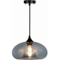 thumbnail image 1 of Pendant Lights Kitchen Island Hand Blown Glass Lighting Dark Blue Modern Farmhouse Foyer Entryway Light Fixtures Ceiling Hanging Globe Over Table Sink Brushed Nickel 10.62 Inch Diam, 1 of 9