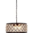 thumbnail image 1 of Pendant MADISON 6-Light Polished Nickel Clear Crystal Iron Grid Smooth R EL-3458, 1 of 1