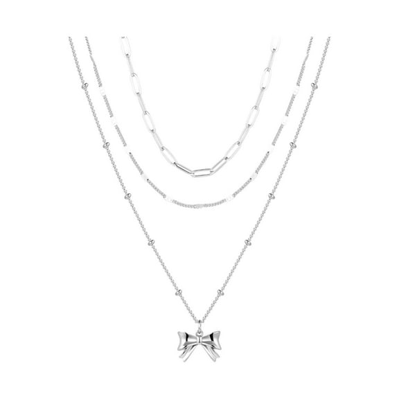 Pendant Necklace – Bridesmaid Jewelry Pick Elegant Pendant Necklace For Women Gold Three Layer Necklace Female Collarbone Chain Necklace For Women