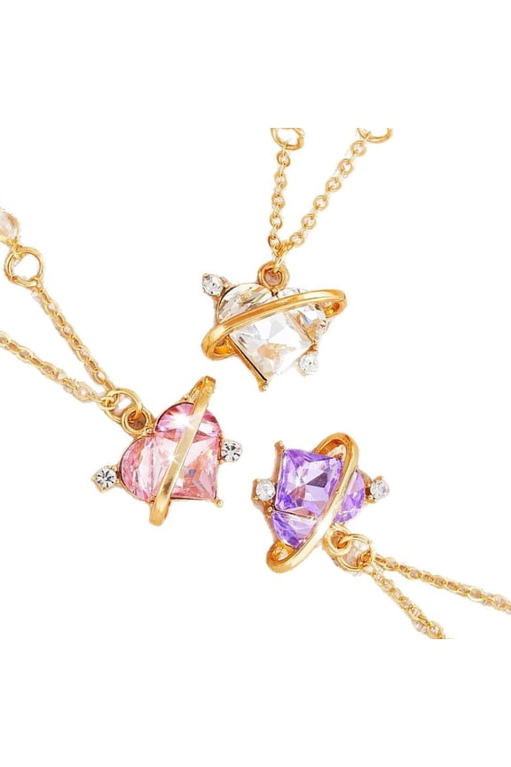 Pendant Necklace Charm Necklace Alloy Texture Neck Jewelry for Expressing Love