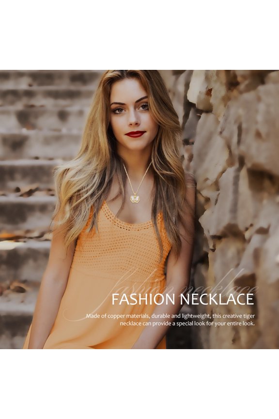 Pendant Necklace Copper Tiger Neck Accessory Clavicle Chain Simple Design