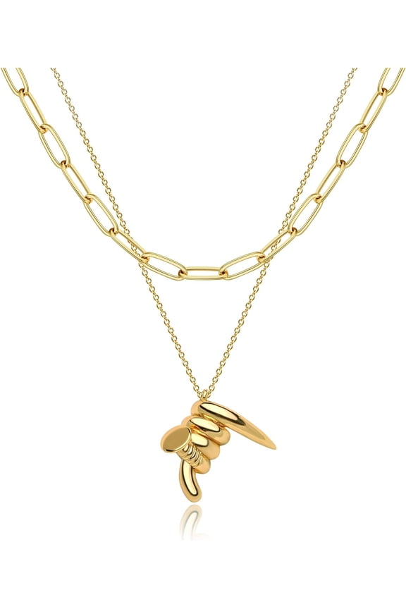 Pendant Necklace Gold Choker Layered Coin Open Karma Circle Full New Crescent Moon 14K Gold Plated Dainty Simple Moon Phase Jewelry For Women Gift[o1229]