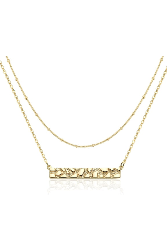 Pendant Necklace Gold Choker Layered Coin Open Karma Circle Full New Crescent Moon 14K Gold Plated Dainty Simple Moon Phase Jewelry For Women Gift[o1230]