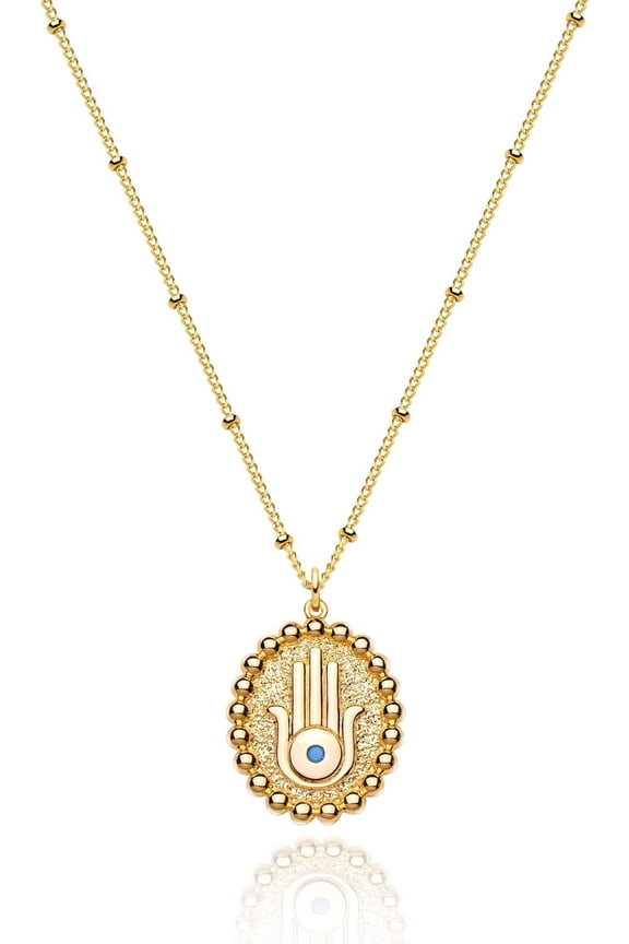 Pendant Necklace Gold Choker Layered Coin Open Karma Circle Full New Crescent Moon 14K Gold Plated Dainty Simple Moon Phase Jewelry For Women Gift[o1238]