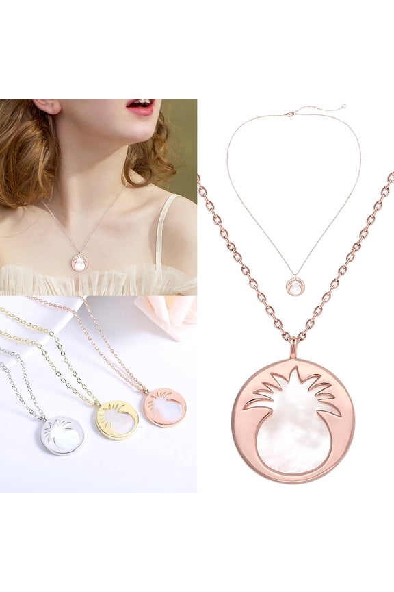 Pendant Necklace for Women Fruit Pineapple Necklace Jewelry Sweet Fairy Fruit Accessories Simple Style Fashion Hundred with Necklace Collarbone Chain Jewelry Gift