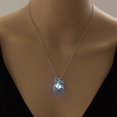 thumbnail image 1 of Pendant Necklace for Women Glow in The Dark Hollow Stone Pendant Necklace Two Cute Cats Luminous Necklace, 1 of 4