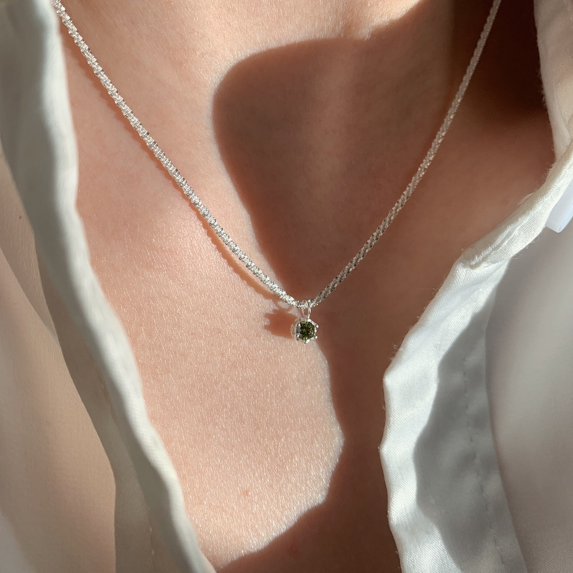 Pendant Necklace for Women Statement S925 Silver Necklace Trendy Jewelry for Women