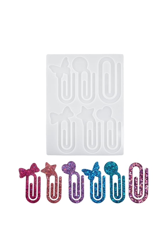 Pendant Silicone Mold Earrings Molds Paper Clip Shape Jewelry Making Molds
