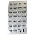 thumbnail image 1 of Pendant Station Labels, 5500 Series, Legend Sheet For Push Buttons, 1 of 2