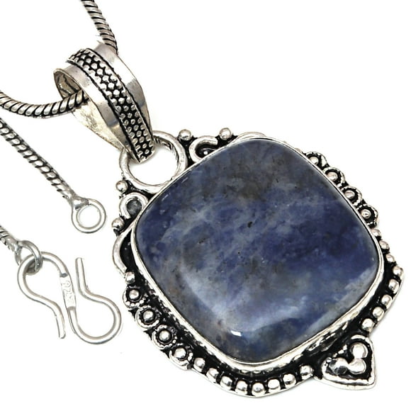 Pendant Tiffany Gemstone Gemstone Handmade Gift For Her 925 Silver Jewelry 2"