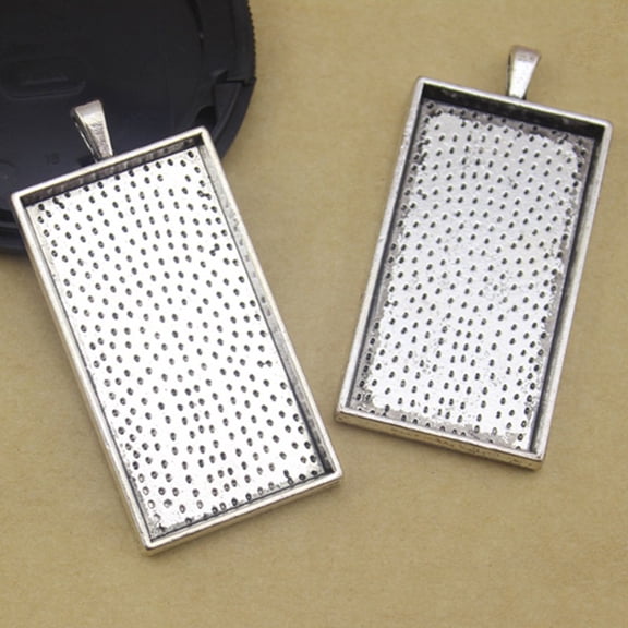 LIOOBO Jewelry Holder Diy Jewelry Making Crafts Photo Pendant Making 10Pcs Silver