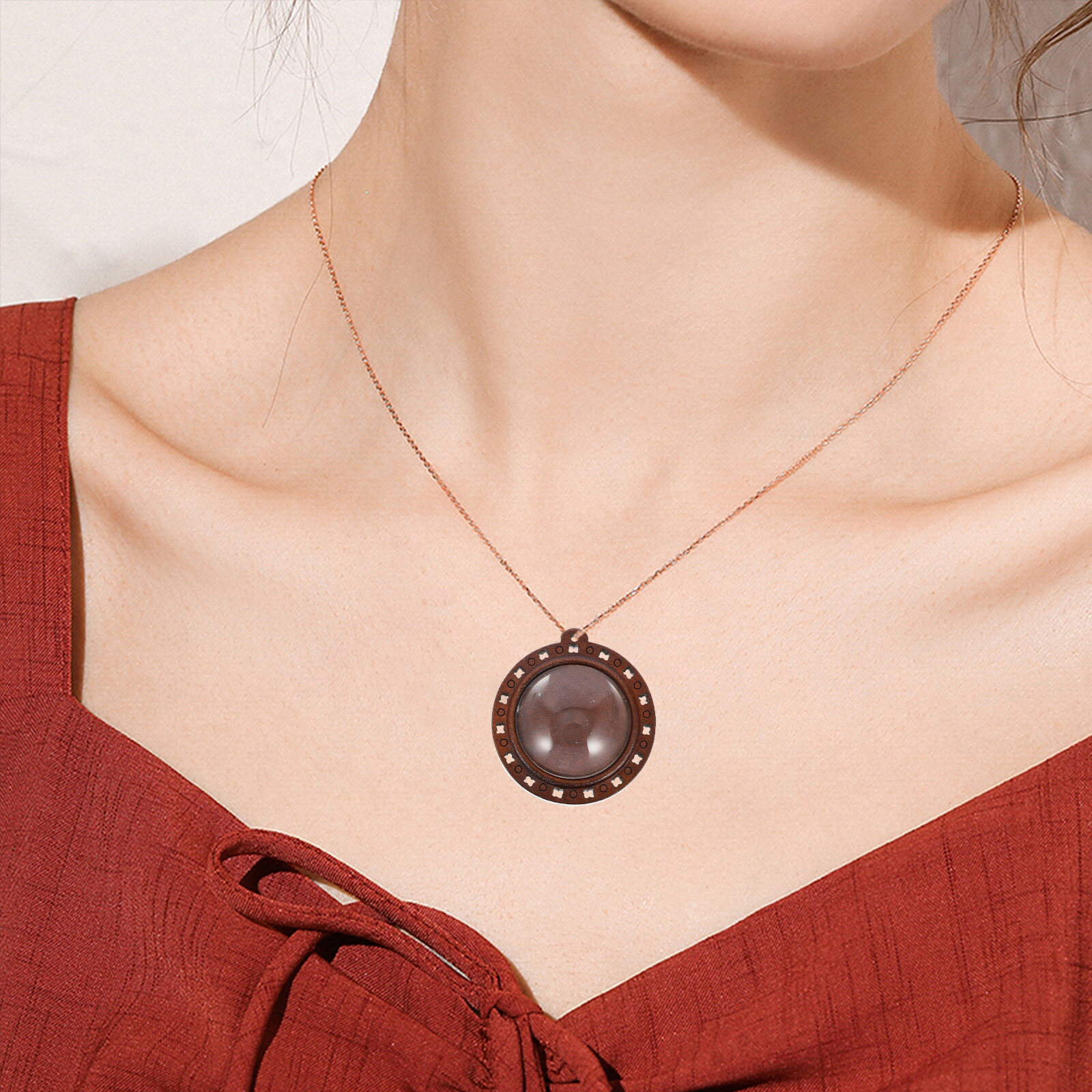 Pendant Trays Tray Bezel Jewelry Blank Wood Round Dome Glass Base