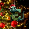 thumbnail image 1 of Pendant X1 Clearance! Christmas Dinosaur Ornaments 26 Letter Cartoon Pendant for Kids Acrylic Figures Hanging Gift for Christmas Tree Christmas Decoration 2023 Funny Dinosaur Decor for Baby Boy, 1 of 4