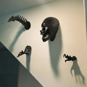 Pendant decoration ! JIASEN Giant Xenomorph Head - Xenomoprh Wall Art - Alien Xenomoprh - Xenomorph Mask- Facehugger Mask - Towel Rack Hooks