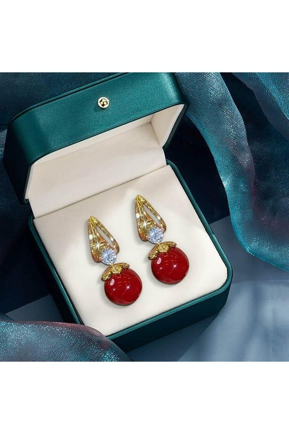 Pendientes de mujer con forma de lazo y multifuncionales, brillantes y colgantes tipo aro.