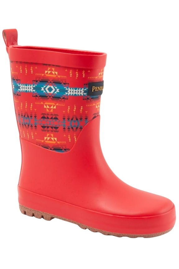 Boys' Pilot Rock Mid Waterproof Work Boot Round Toe Red 11 D(M) US