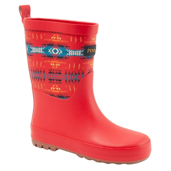 Pendleton Boys' Pilot Rock Mid Waterproof Work Boot Round Toe Red 11 D(M) US