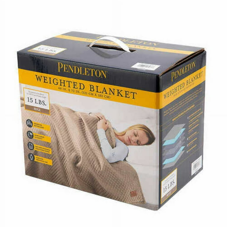 Pendleton glass micro beads weighted blanket 48 inch x 72 inch 15lbs hotsell
