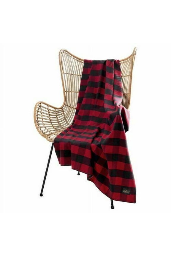 Home Collection Rob Roy Luxe Red Multi Color Throw Blanket 50 X 70