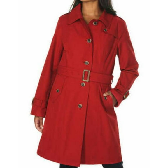 Pendleton Ladies' Trench Coat (Red, Medium)