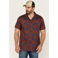 thumbnail image 1 of Pendleton Men's Hula Girl Tropical Print Short Sleeve Button-Down Western Shirt Red X-Large, 1 of 4