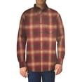 thumbnail image 1 of Pendleton Men's Mason Shirt (Tan Brown Red Brick Ombre Plaid, X-Large), 1 of 2
