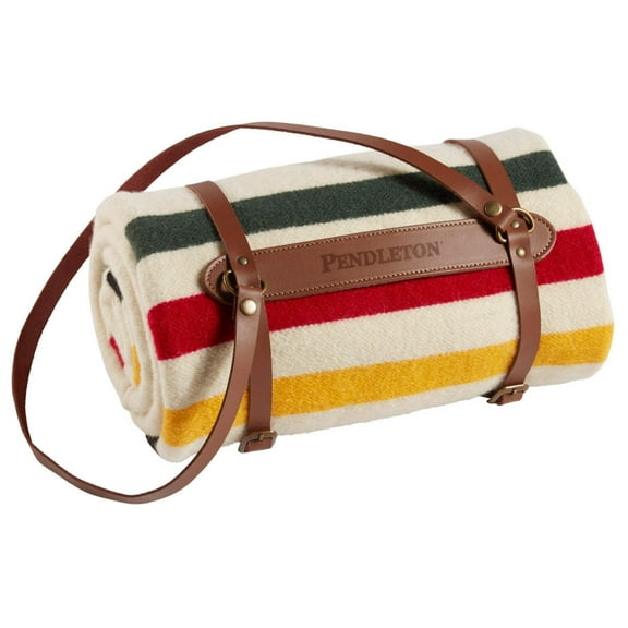 Pendleton National Glacier Park Throw with Leather Carrier