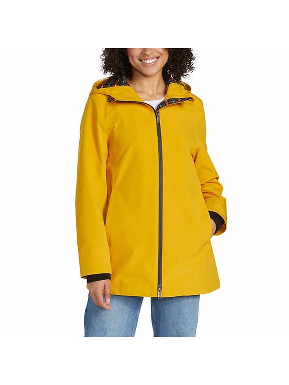 Outerwear Women's Carmel Waterproof Breathable Seam Sealed Rain Trail Jacket| Golden Rod, Extra Small