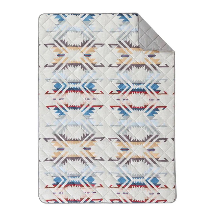 Pendleton Packable Throw Blanket White Sands Sandshell 50" x 70