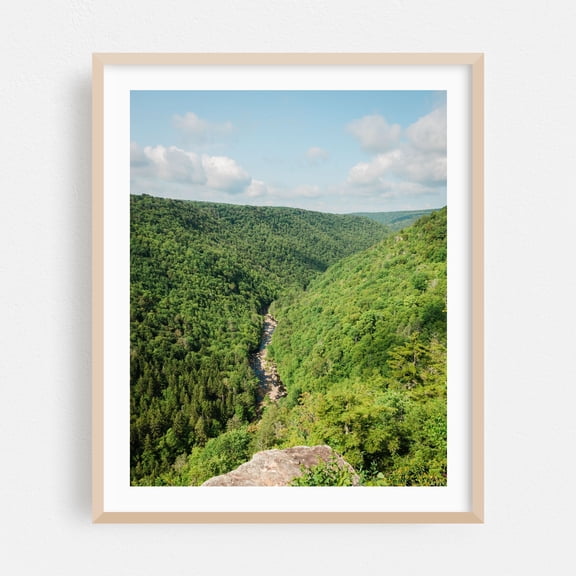 Pendleton Point, Blackwater Falls 02 - Davis West Virginia Photography Forest Nature Landscape Scenic Summer Mountain Oak Framed Wall Art Print 6 x 8 inches
