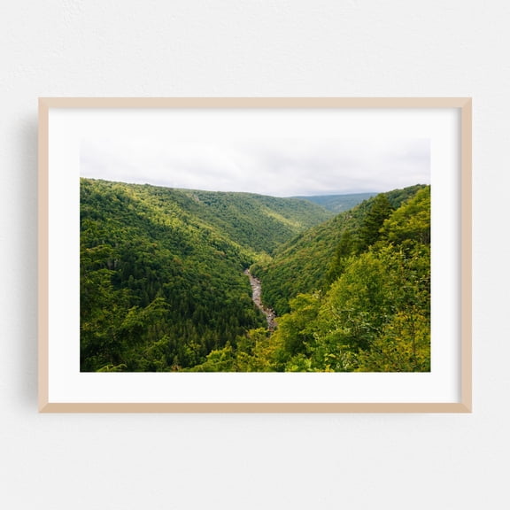 Pendleton Point - West Virginia Photography Nature Forest Landscape Mountain Scenic Autumn Rural Oak Framed Wall Art Print 5 x 7 inches