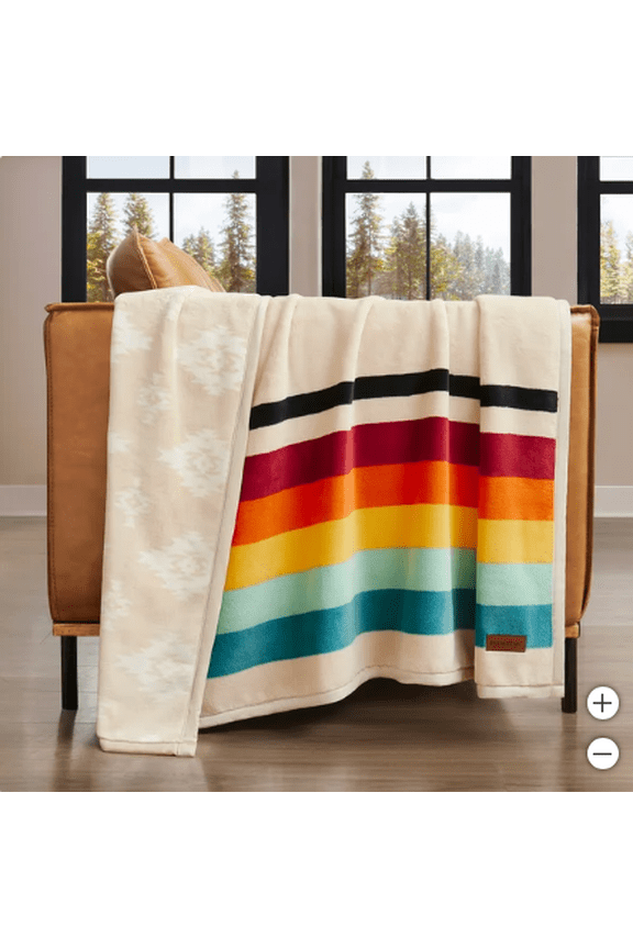Reversible Plush Throw