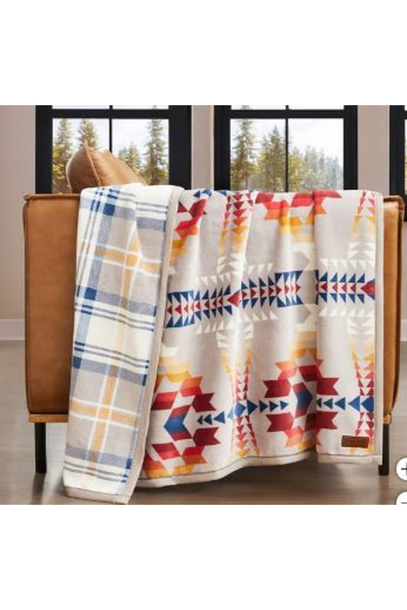 Reversible Plush Throw