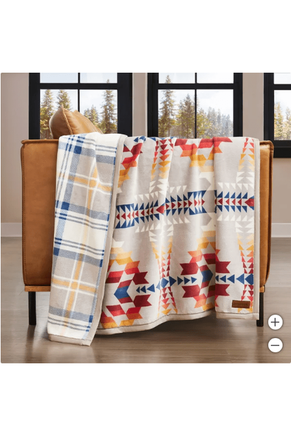 Reversible Plush Throw