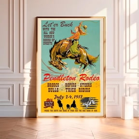 Pendleton Rodeo Poster Unframed Size 24''x36'' GooGate