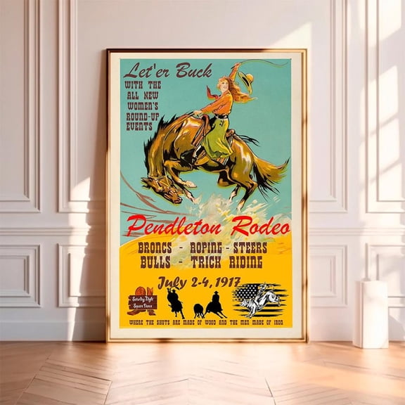 Pendleton Rodeo Poster Unframed Size 24''x36'' GooGate