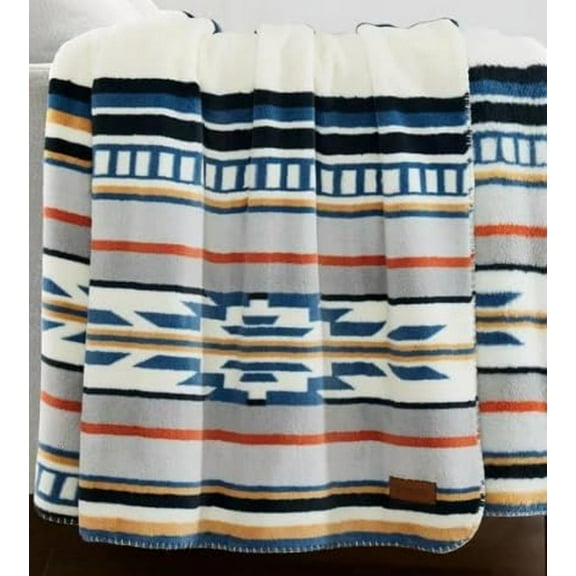 Pendleton Ultra Soft Plush Throw -Saltillo Stripe