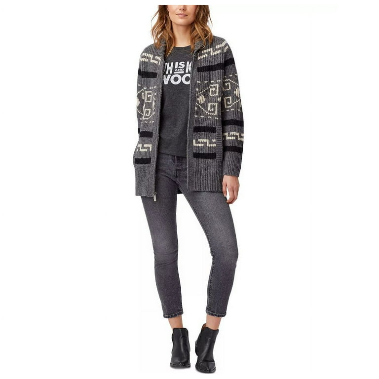 Pendleton Women s Long Westerley Cardigan Medium Grey Black Walmart