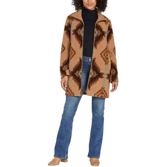 Pendleton Women's Wool Blend Walker Coat (Western Plains, X-Large)