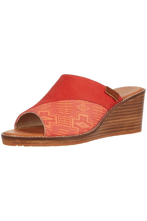 Womens Arcata Wedge Sandals, Orange, 7