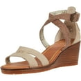 thumbnail image 1 of Pendleton Womens Baylands Wedge Sandals, Grey, 7, 1 of 1