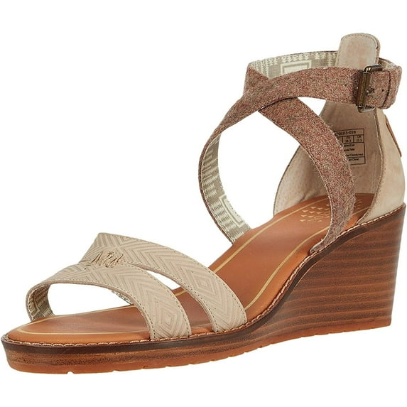 Pendleton Womens Baylands Wedge Sandals, Grey, 9